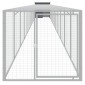 vidaXL Κοτέτσι με Περίβολο Ανθρακί 110x1221x110 εκ. Γαλβαν. Ατσάλι