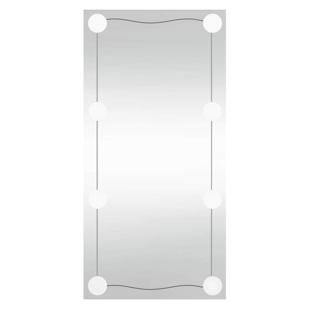 vidaXL Καθρέφτης Τοίχου με LED Ορθογώνιος 30 x 60 εκ. Γυάλινος