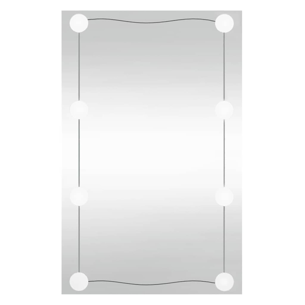 vidaXL Καθρέφτης Τοίχου με LED Ορθογώνιος 40x60 εκ. Γυάλινος