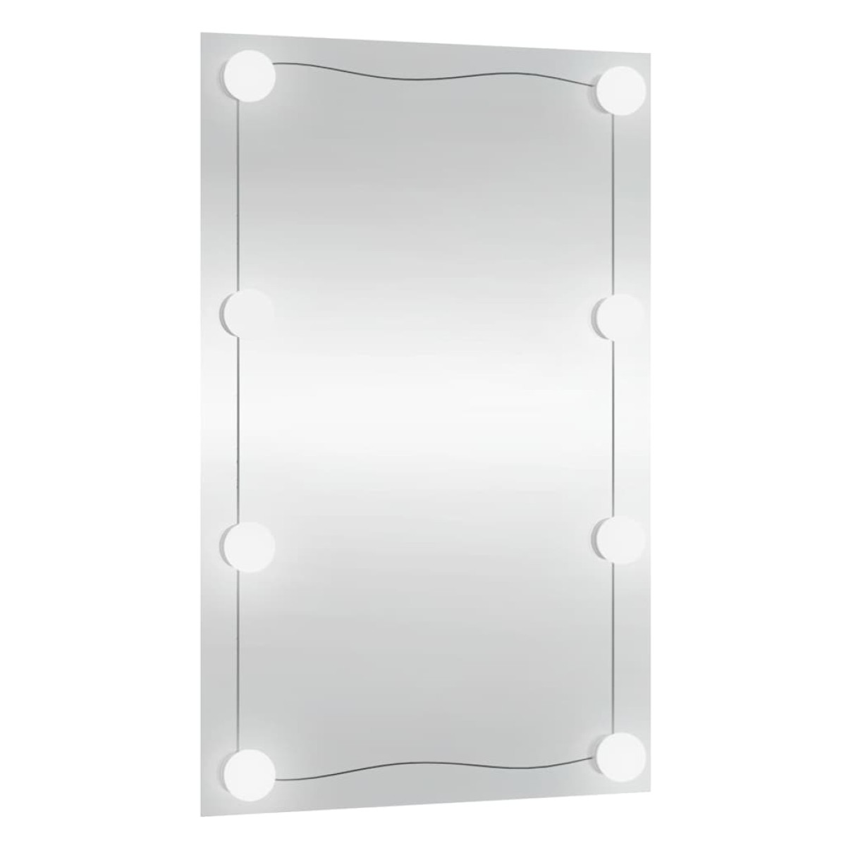 vidaXL Καθρέφτης Τοίχου με LED Ορθογώνιος 40x60 εκ. Γυάλινος