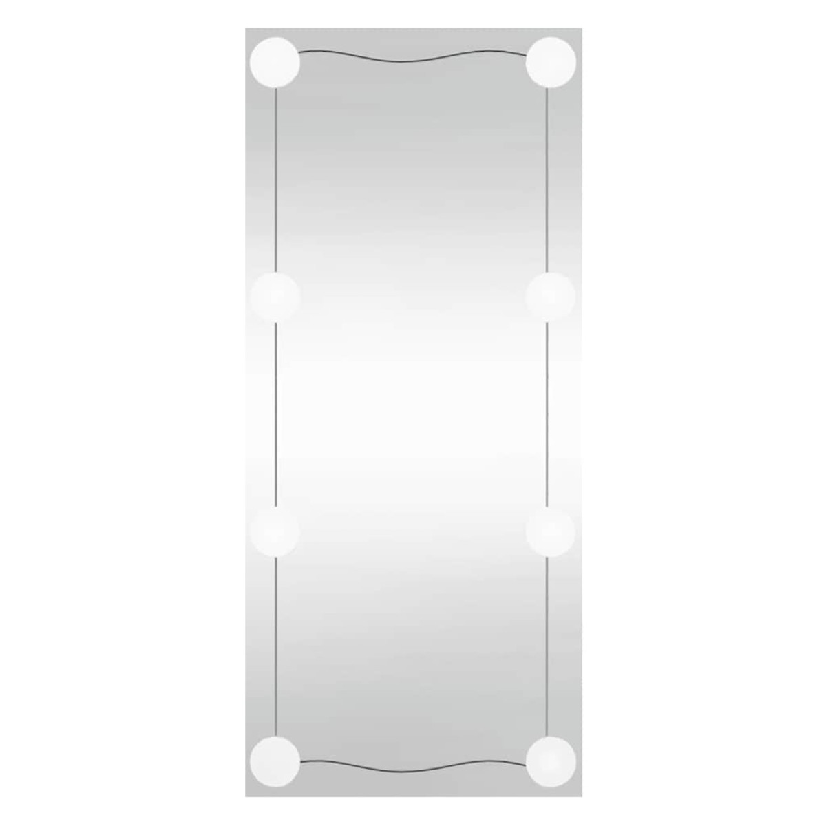 vidaXL Καθρέφτης Τοίχου με LED Ορθογώνιος 40x80 εκ. Γυάλινος