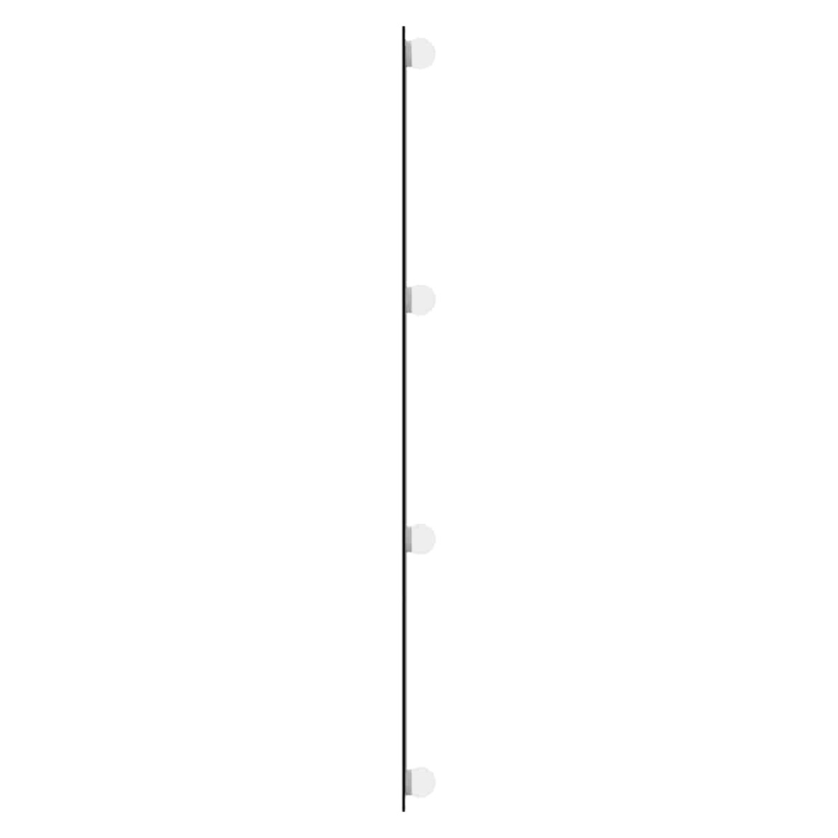 vidaXL Καθρέφτης Τοίχου με LED Ορθογώνιος 450x100 εκ. Γυάλινος