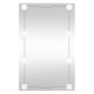 vidaXL Καθρέφτης Τοίχου με LED Ορθογώνιος 50x80 εκ. Γυάλινος