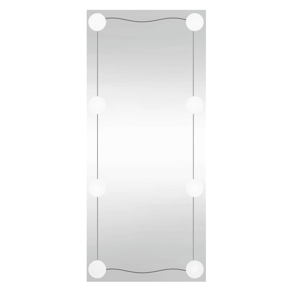 vidaXL Καθρέφτης Τοίχου με LED Ορθογώνιος 50x100 εκ. Γυάλινος