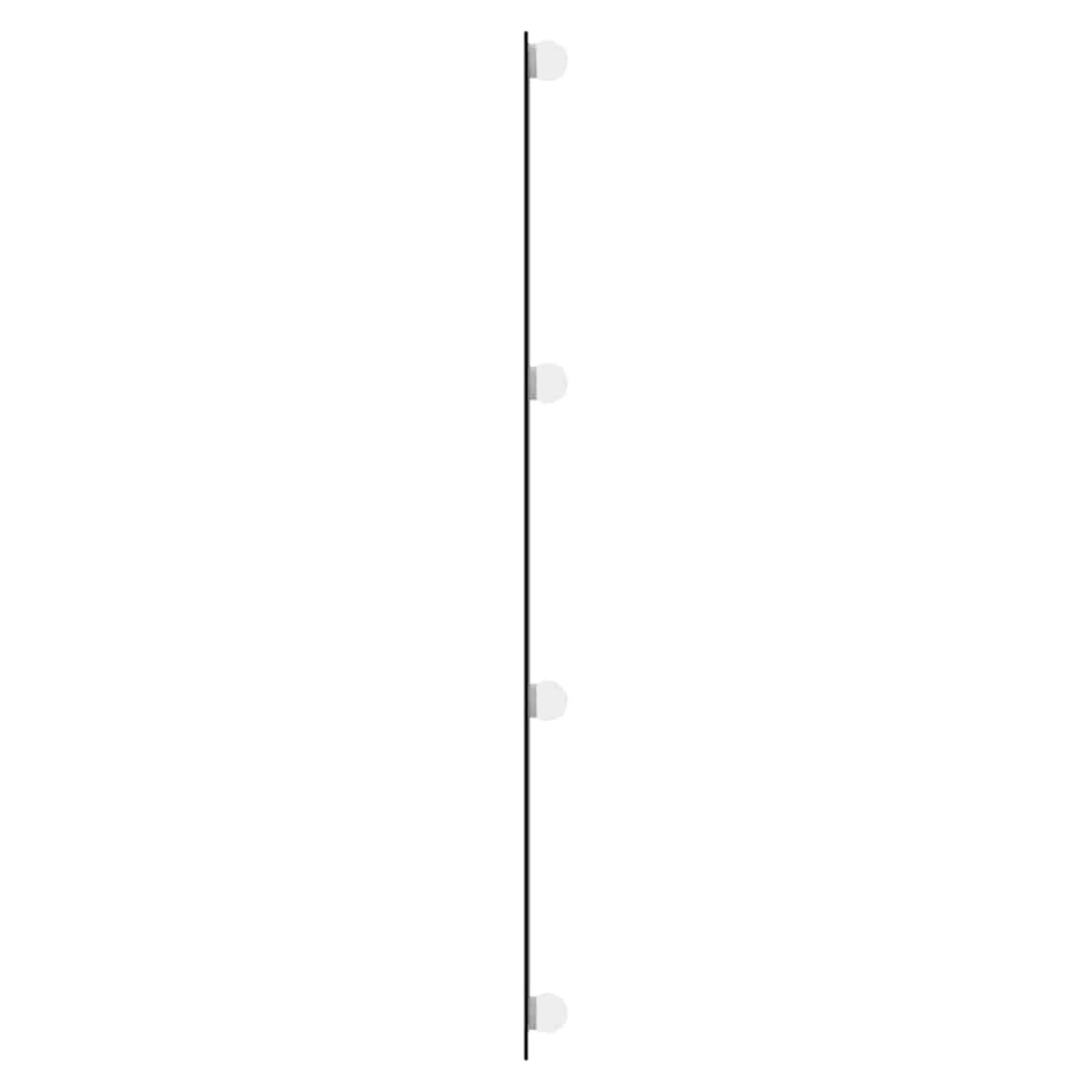 vidaXL Καθρέφτης Τοίχου με LED Ορθογώνιος 50x100 εκ. Γυάλινος