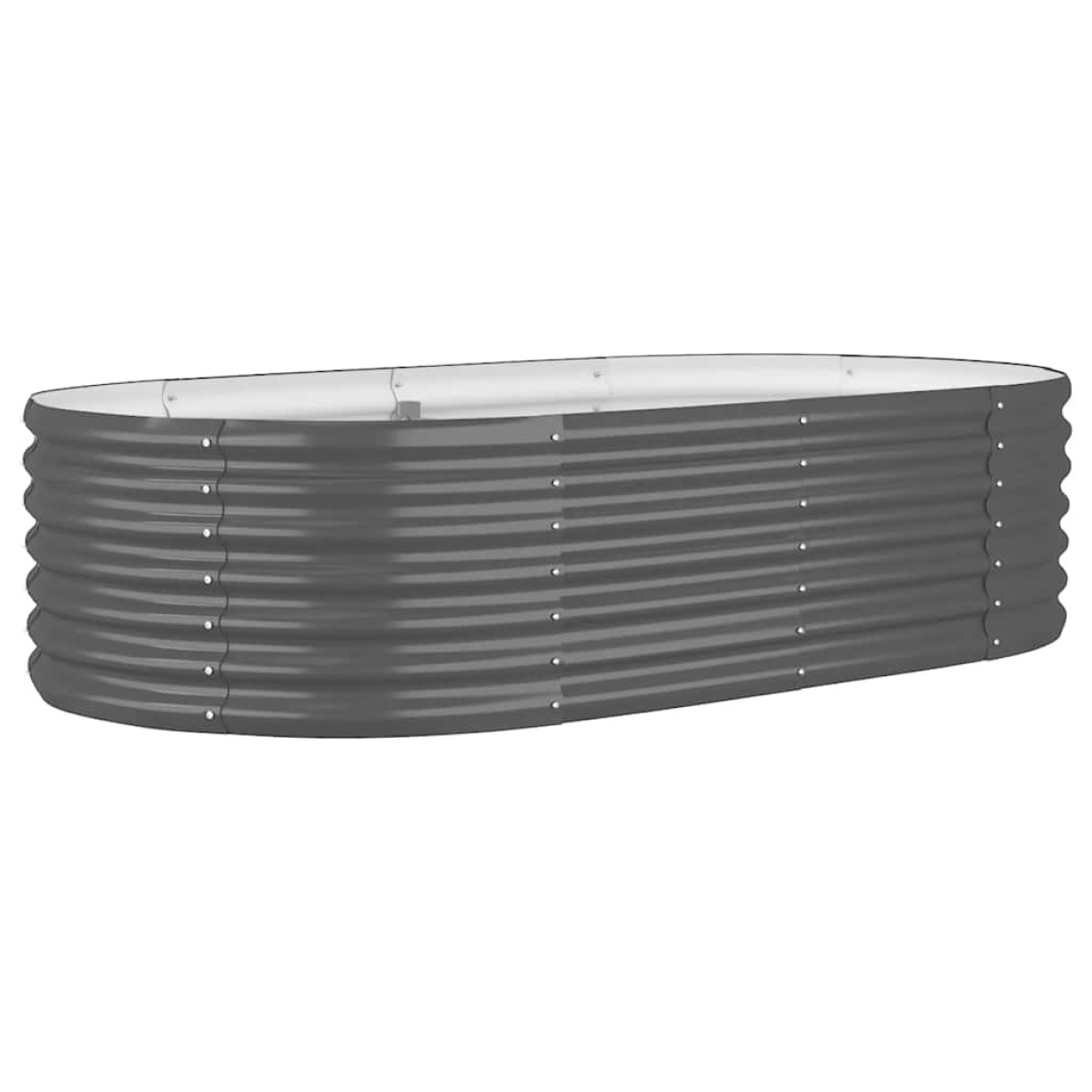 vidaXL Ζαρντινιέρα Ανθρακί 152x80x36 εκ Ατσάλι με Ηλεκτρ. Βαφή Πούδρας