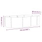 vidaXL Ζαρντινιέρα Ανθρακί 152x80x36 εκ Ατσάλι με Ηλεκτρ. Βαφή Πούδρας