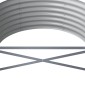 vidaXL Ζαρντινιέρα Γκρι 224x80x36 εκ Ατσάλι με Ηλεκτρ. Βαφή Πούδρας