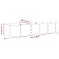 vidaXL Ζαρντινιέρα Ανθρακί 224x80x36 εκ Ατσάλι με Ηλεκτρ. Βαφή Πούδρας