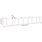 vidaXL Ζαρντινιέρα Καφέ 296x80x36 εκ. Ατσάλι με Ηλεκτρ. Βαφή Πούδρας