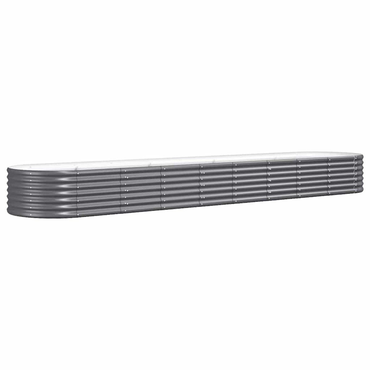 vidaXL Ζαρντινιέρα Ανθρακί 368x80x36 εκ Ατσάλι με Ηλεκτρ. Βαφή Πούδρας