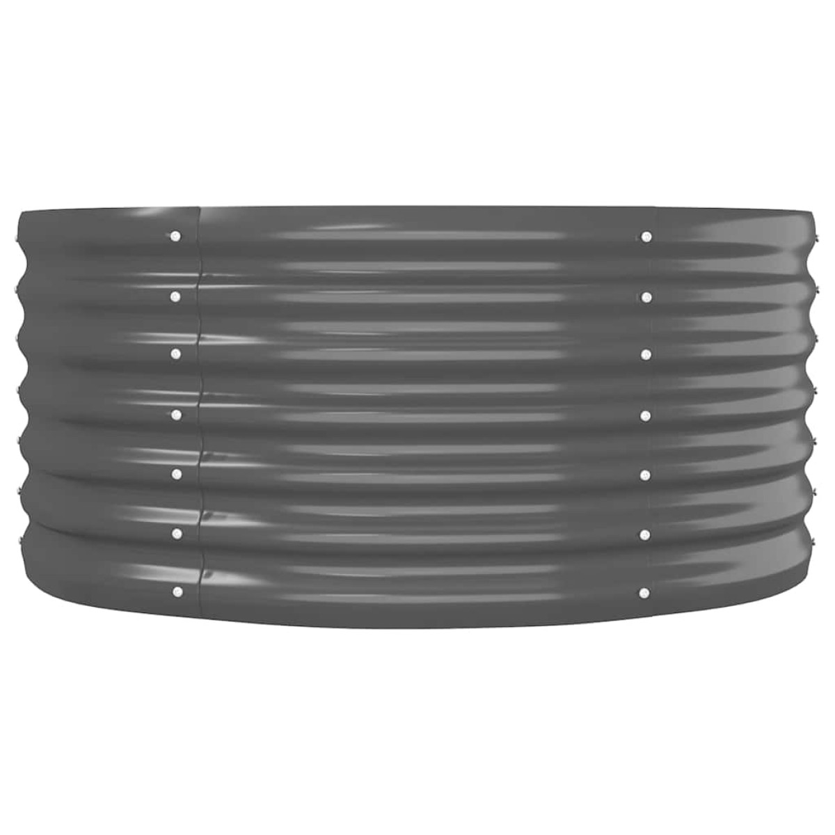 vidaXL Ζαρντινιέρα Ανθρακί 368x80x36 εκ Ατσάλι με Ηλεκτρ. Βαφή Πούδρας