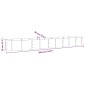 vidaXL Ζαρντινιέρα Ανθρακί 368x80x36 εκ Ατσάλι με Ηλεκτρ. Βαφή Πούδρας
