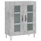 vidaXL Ντουλάπι Γκρι Σκυροδέματος 69,5x34x180 εκ. Επεξεργασμένο Ξύλο