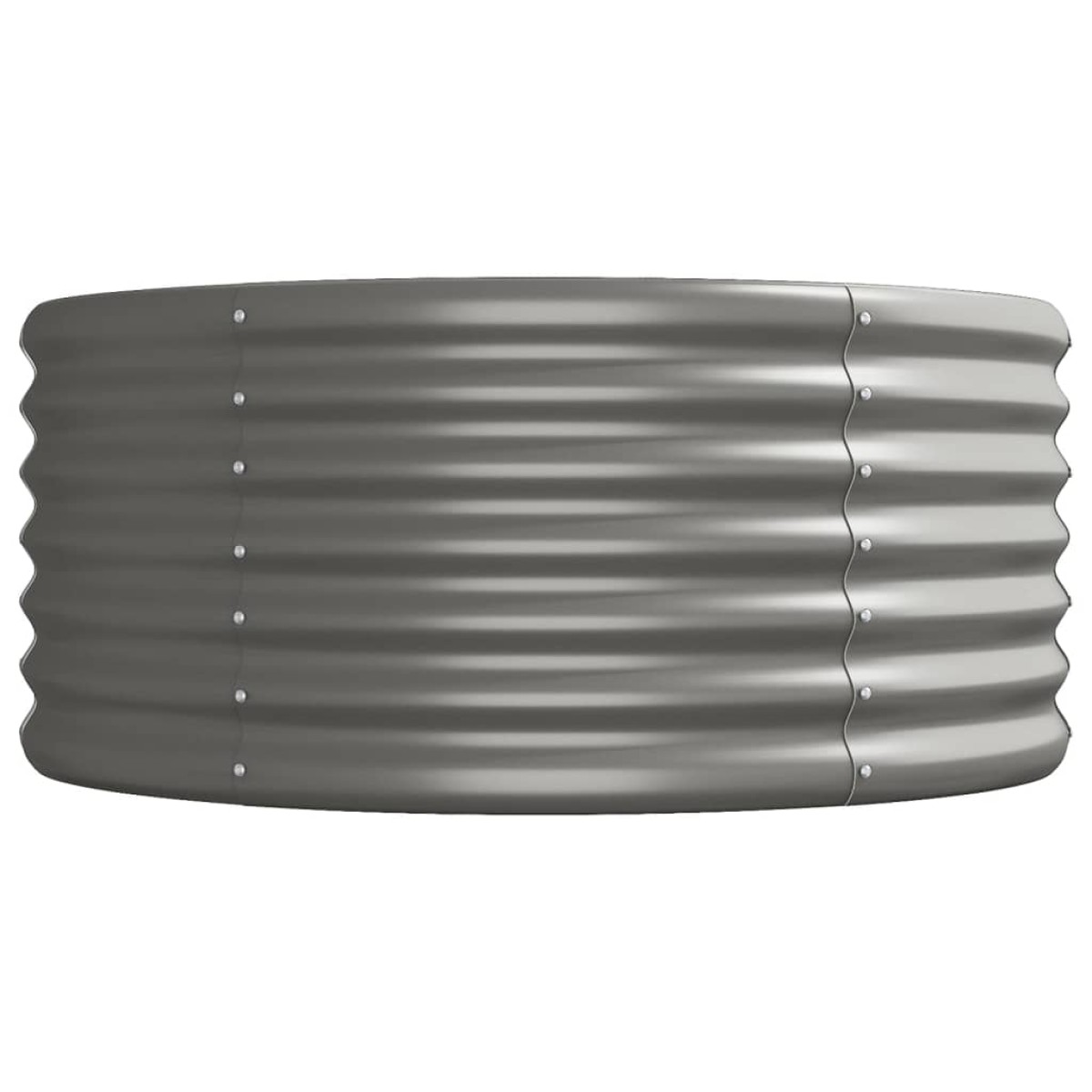 vidaXL Ζαρντινιέρα Γκρι 440x80x36 εκ. Ατσάλι με Ηλεκτρ. Βαφή Πούδρας