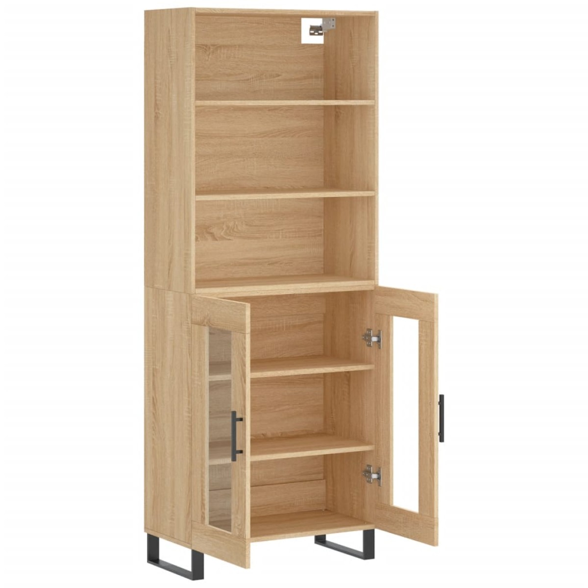 vidaXL Ντουλάπι Sonoma δρυς 69,5 x 34 x 180 εκ. από Επεξεργασμένο Ξύλο