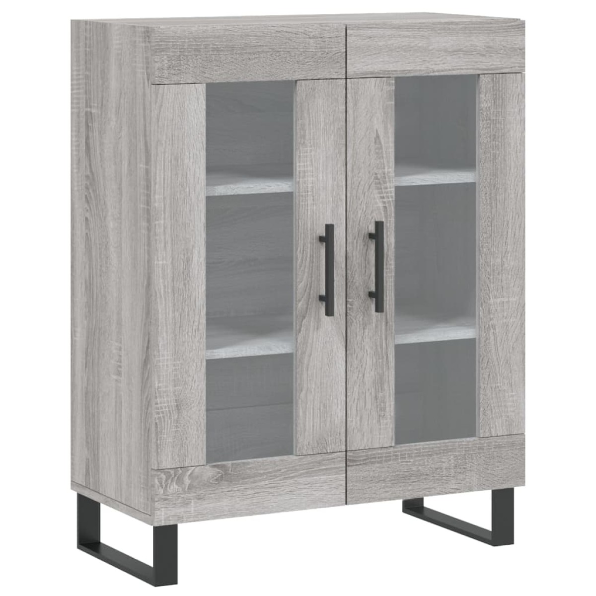 vidaXL Ντουλάπι Γκρι Sonoma 69,5 x 34 x 180 εκ. Επεξεργασμένο Ξύλο