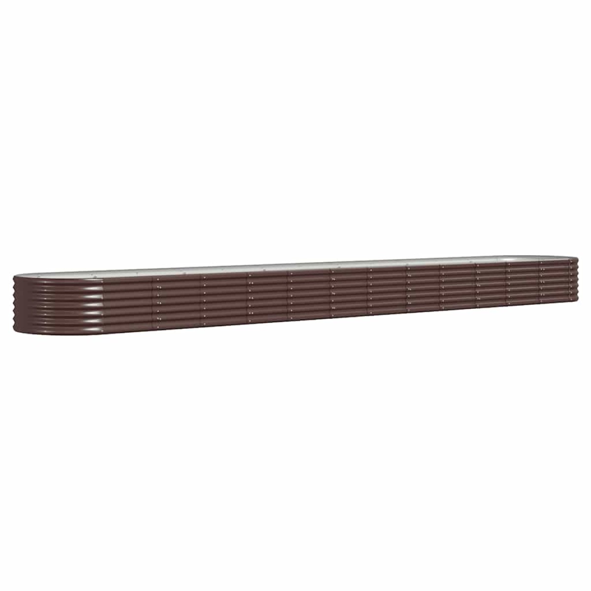 vidaXL Ζαρντινιέρα Καφέ 512x80x36 εκ. Ατσάλι με Ηλεκτρ. Βαφή Πούδρας
