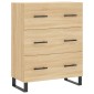 vidaXL Ντουλάπι Sonoma δρυς 69,5 x 34 x 180 εκ. από Επεξεργασμένο Ξύλο