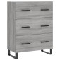 vidaXL Ντουλάπι Γκρι Sonoma 69,5 x 34 x 180 εκ. Επεξεργασμένο Ξύλο