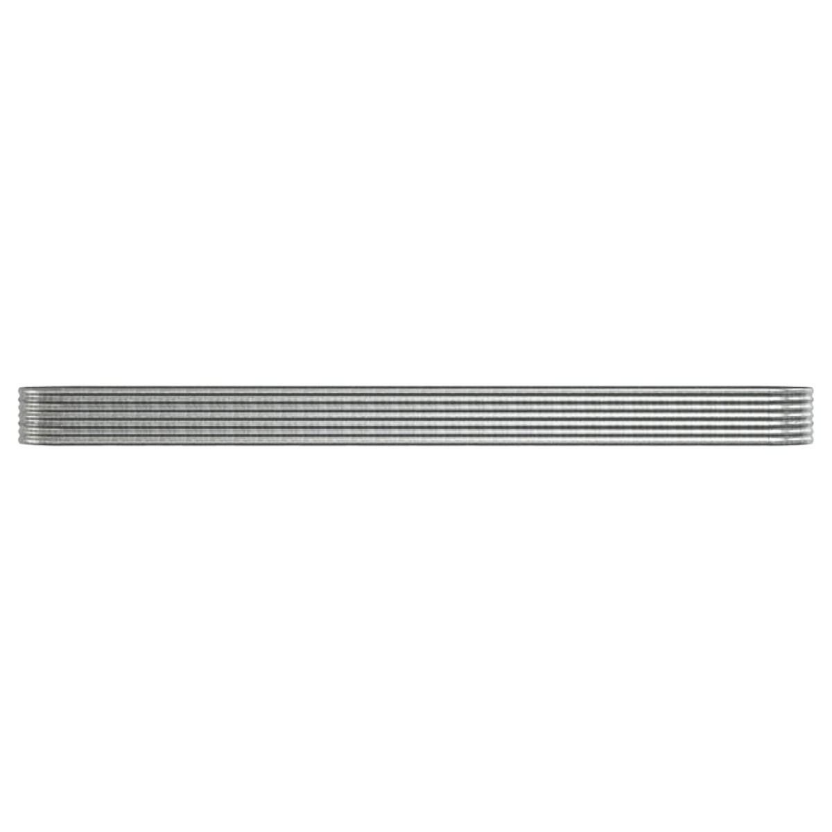 vidaXL Ζαρντινιέρα Ασημί 512x80x36 εκ. Ατσάλι με Ηλεκτρ. Βαφή Πούδρας