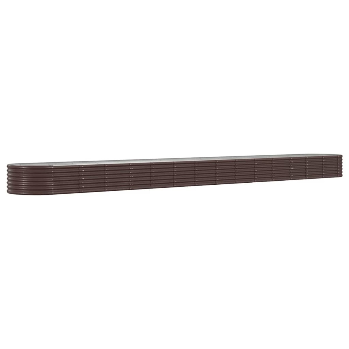 vidaXL Ζαρντινιέρα Καφέ 620x80x36 εκ. Ατσάλι με Ηλεκτρ. Βαφή Πούδρας