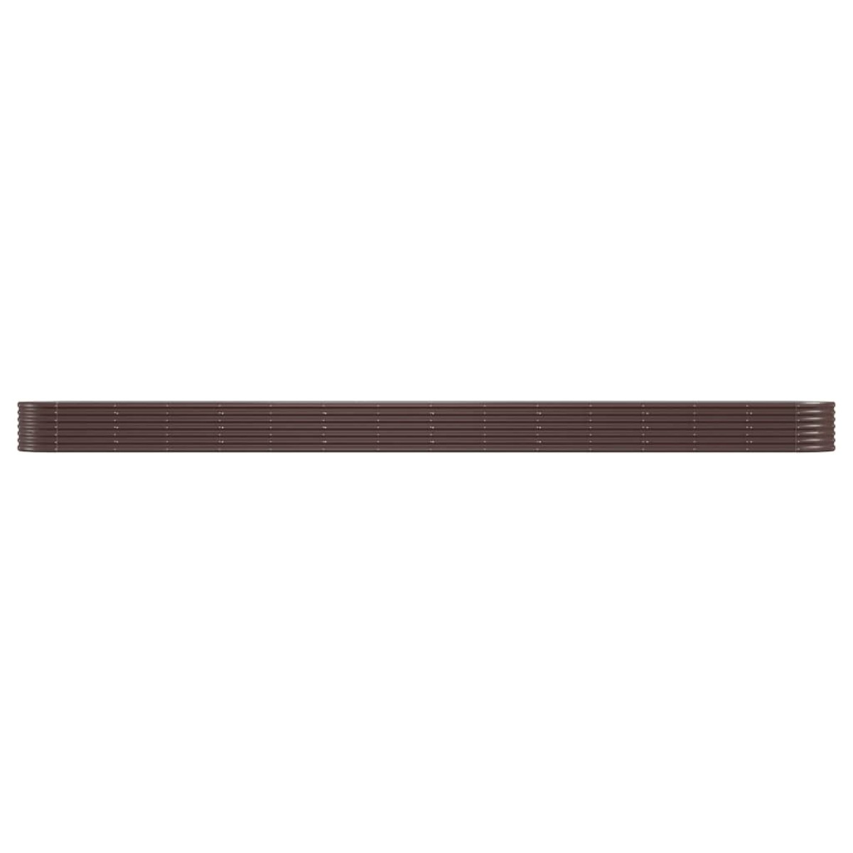 vidaXL Ζαρντινιέρα Καφέ 620x80x36 εκ. Ατσάλι με Ηλεκτρ. Βαφή Πούδρας