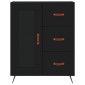 vidaXL Ντουλάπι Μαύρο 69,5x34x180 εκ. από Επεξεργασμένο Ξύλο