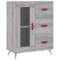 vidaXL Ντουλάπι Γκρι Sonoma 69,5 x 34 x 180 εκ. Επεξεργασμένο Ξύλο