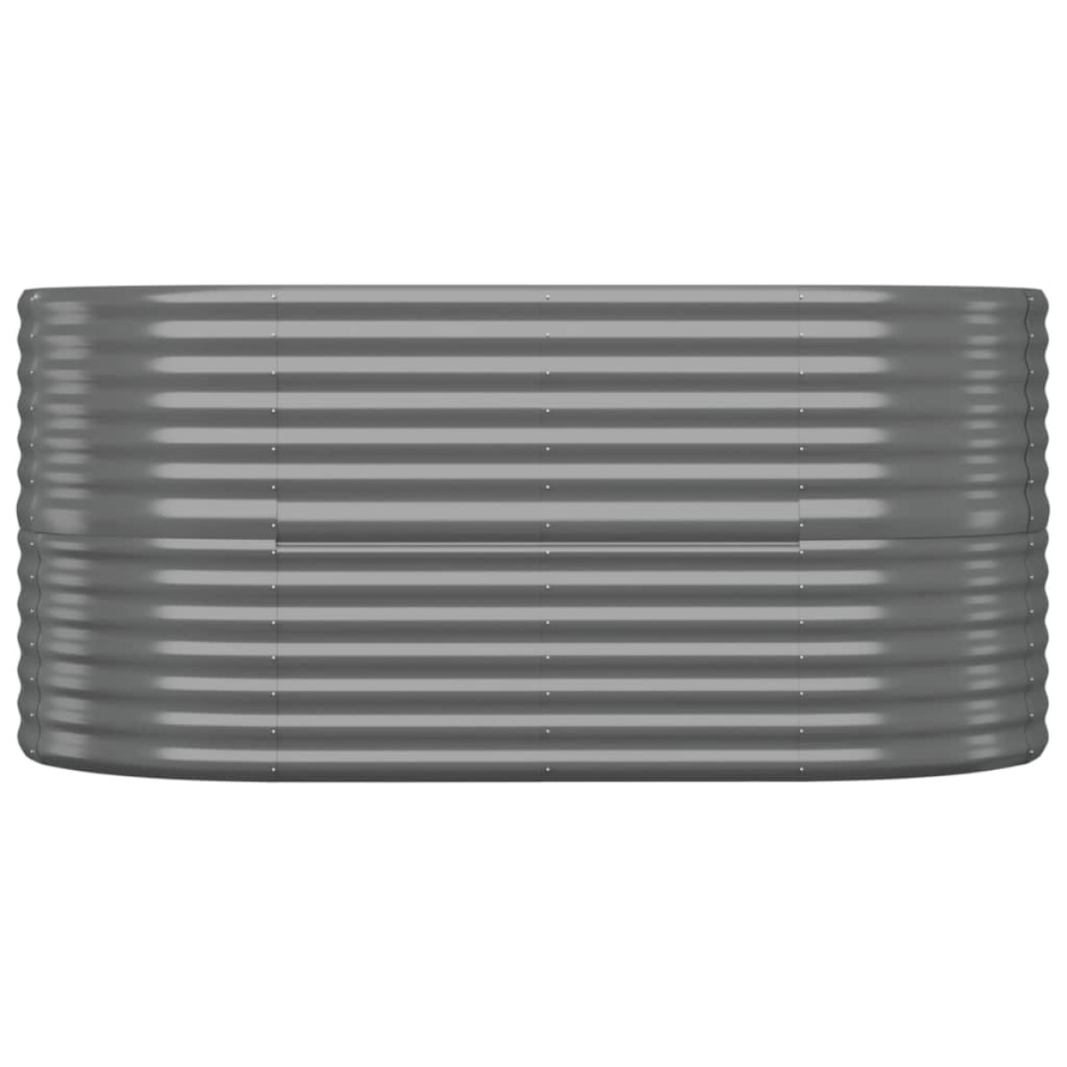 vidaXL Ζαρντινιέρα Γκρι 152x80x68 εκ. Ατσάλι με Ηλεκτρ. Βαφή Πούδρας