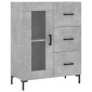 vidaXL Ντουλάπι Γκρι Σκυροδέματος 69,5x34x180 εκ. Επεξεργασμένο Ξύλο