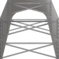 vidaXL Ζαρντινιέρα Γκρι 224x80x68 εκ. Ατσάλι με Ηλεκτρ. Βαφή Πούδρας