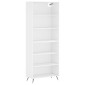 vidaXL Ντουλάπι Λευκό 69,5x32,5x180 εκ. Επεξεργασμένο Ξύλο