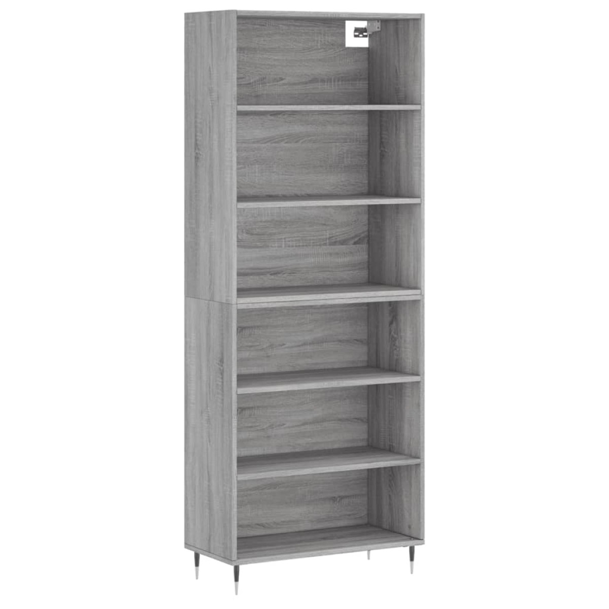 vidaXL Ντουλάπι Sonoma Γκρι 69,5x32,5x180 εκ. Επεξεργασμένο Ξύλο