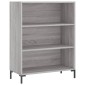 vidaXL Ντουλάπι Sonoma Γκρι 69,5x32,5x180 εκ. Επεξεργασμένο Ξύλο