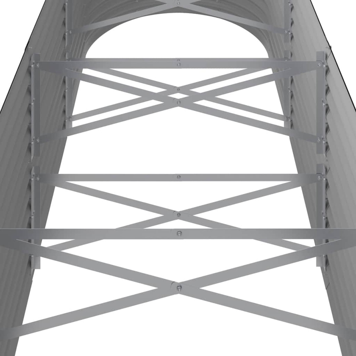 vidaXL Ζαρντινιέρα Ανθρακί 296x80x68 εκ Ατσάλι με Ηλεκτρ. Βαφή Πούδρας