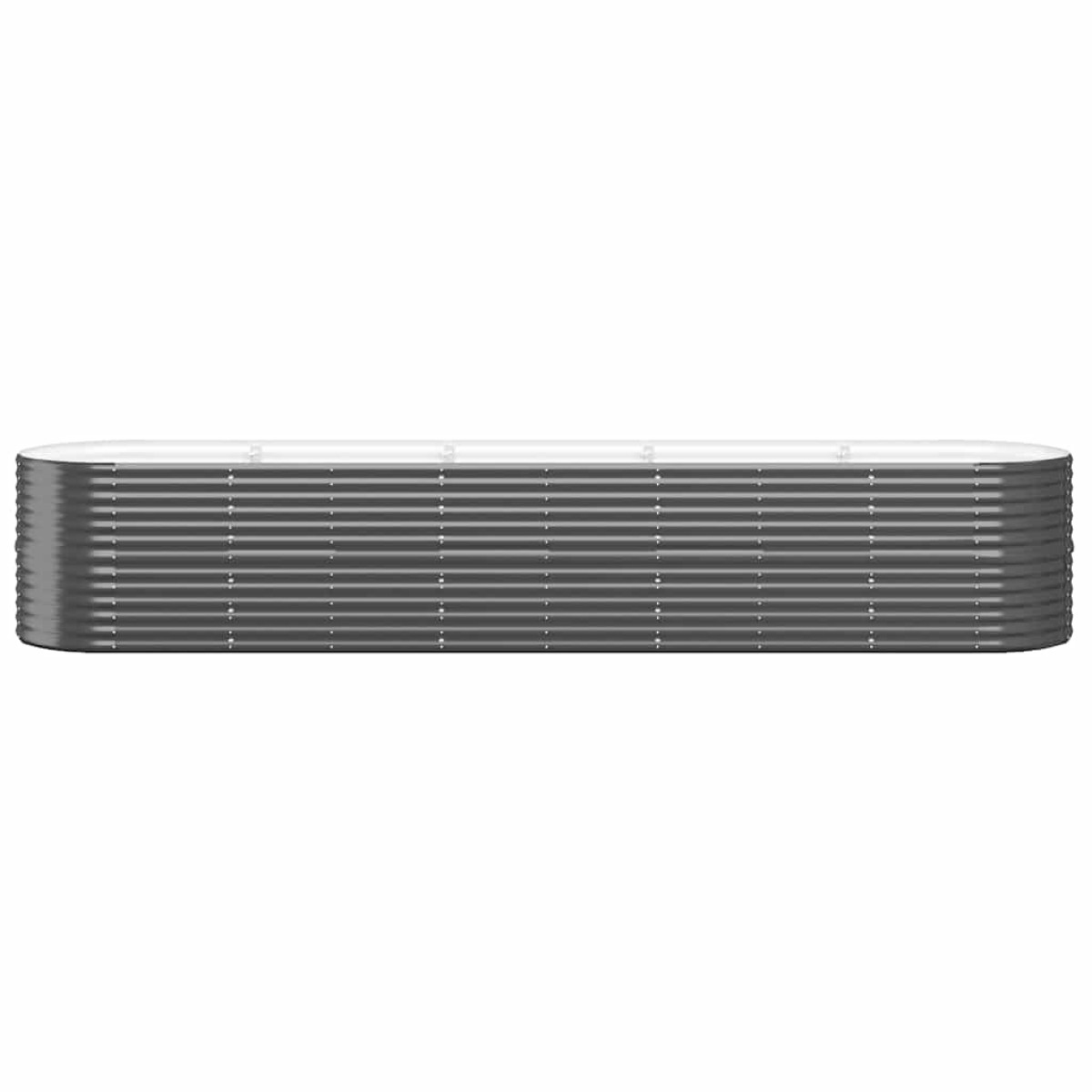 vidaXL Ζαρντινιέρα Ανθρακί 368x80x68 εκ Ατσάλι με Ηλεκτρ. Βαφή Πούδρας