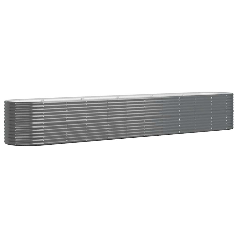 vidaXL Ζαρντινιέρα Ανθρακί 440x80x68 εκ Γαλβανισμένος χάλυβας