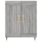 vidaXL Ντουλάπι Γκρι Sonoma 69,5 x 34 x 180 εκ. Επεξεργασμένο Ξύλο