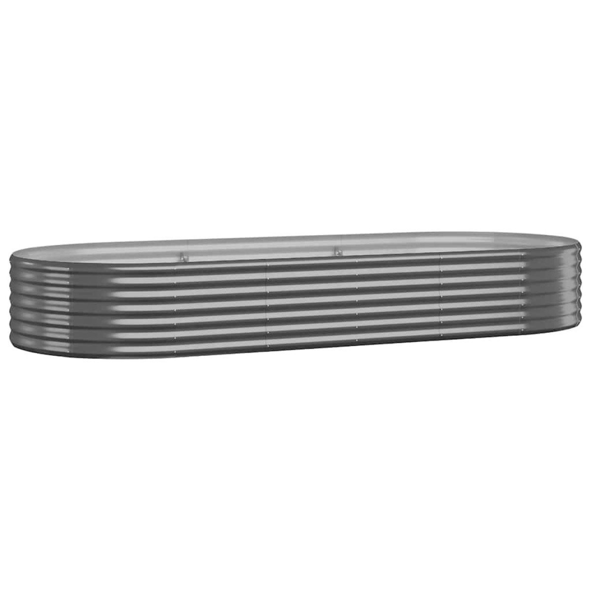 vidaXL Ζαρντινιέρα Ανθρακί 249x100x36εκ Ατσάλι με Ηλεκτρ. Βαφή Πούδρας