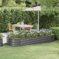 vidaXL Ζαρντινιέρα Ανθρακί 249x100x36εκ Ατσάλι με Ηλεκτρ. Βαφή Πούδρας