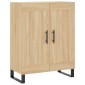 vidaXL Ντουλάπι Sonoma δρυς 69,5 x 34 x 180 εκ. από Επεξεργασμένο Ξύλο