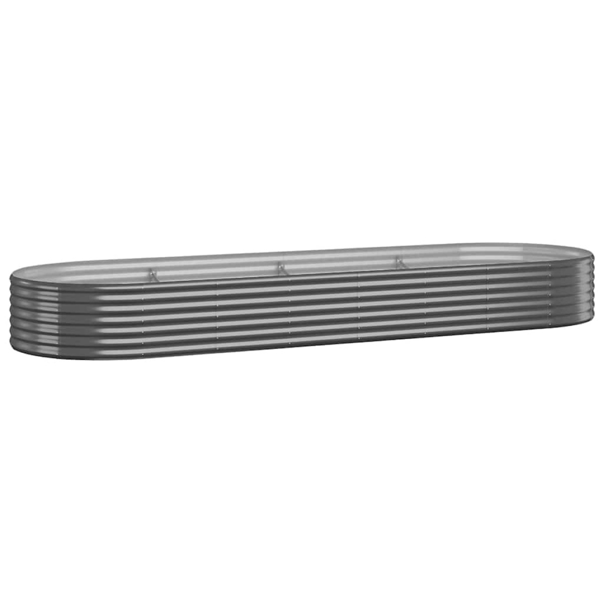 vidaXL Ζαρντινιέρα Ανθρακί 322x100x36εκ Ατσάλι με Ηλεκτρ. Βαφή Πούδρας