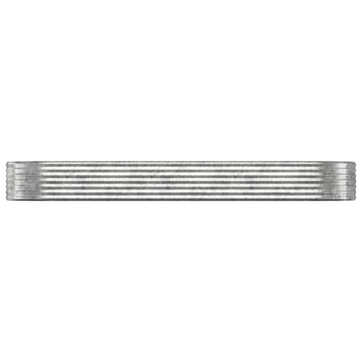 vidaXL Ζαρντινιέρα Ασημί 322x100x36 εκ. Ατσάλι με Ηλεκτρ. Βαφή Πούδρας