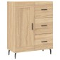 vidaXL Ντουλάπι Sonoma δρυς 69,5 x 34 x 180 εκ. από Επεξεργασμένο Ξύλο
