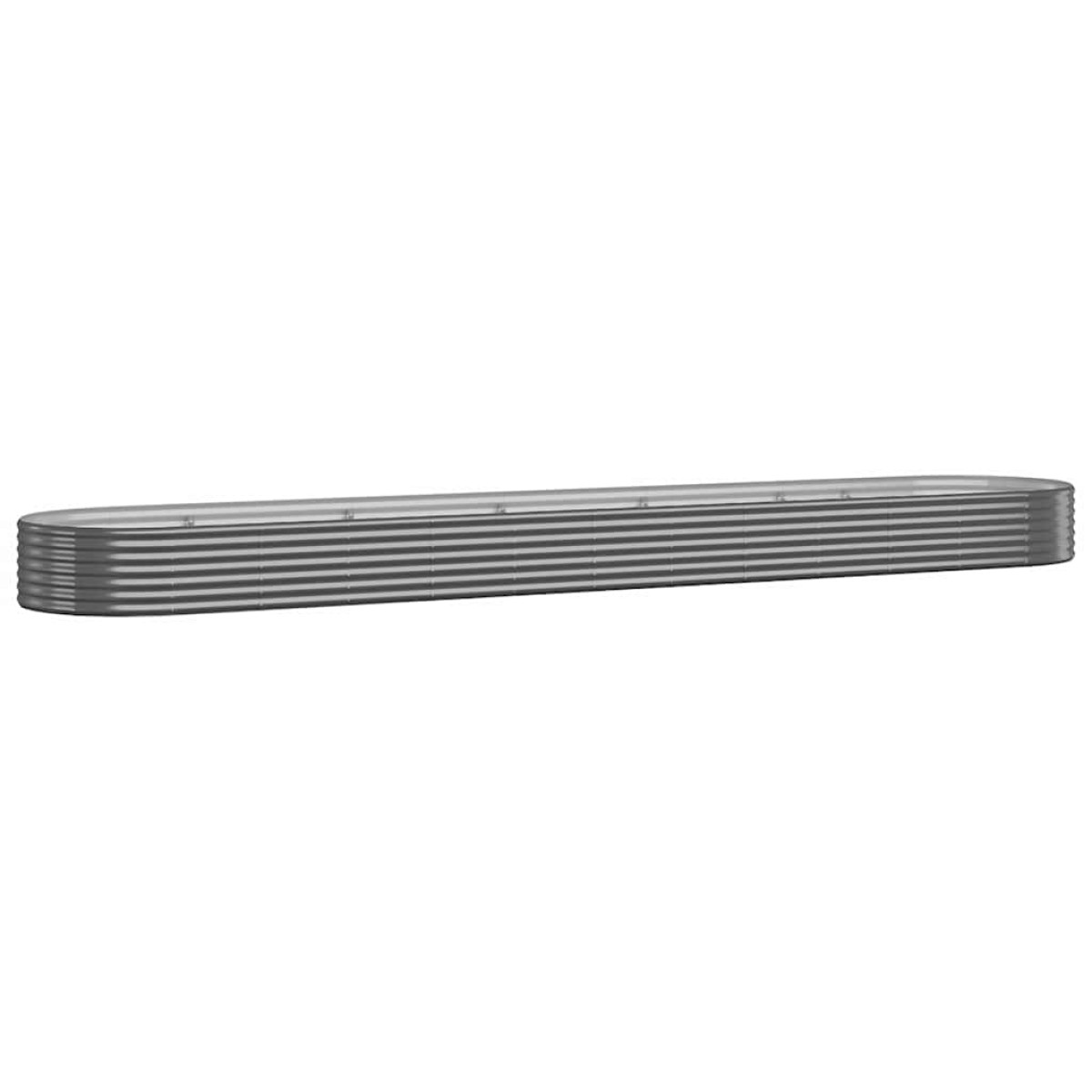 vidaXL Ζαρντινιέρα Ανθρακί 507x100x36εκ Ατσάλι με Ηλεκτρ. Βαφή Πούδρας