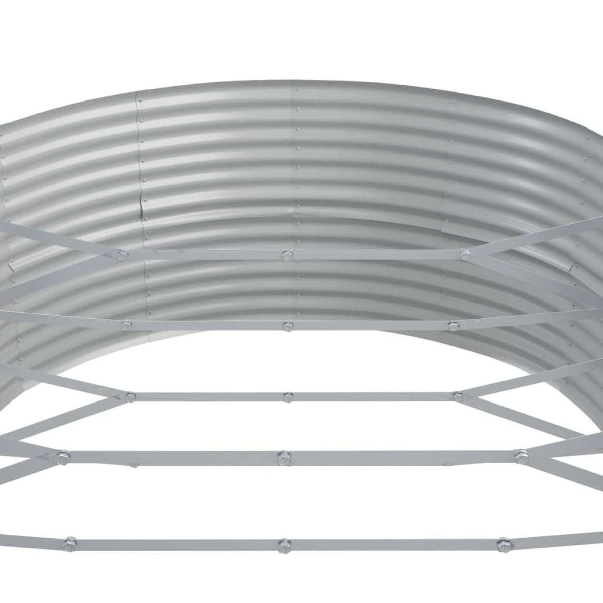 vidaXL Ζαρντινιέρα Πράσινη 544x100x36 εκ. Ατσάλι Ηλεκτρ. Βαφή Πούδρας