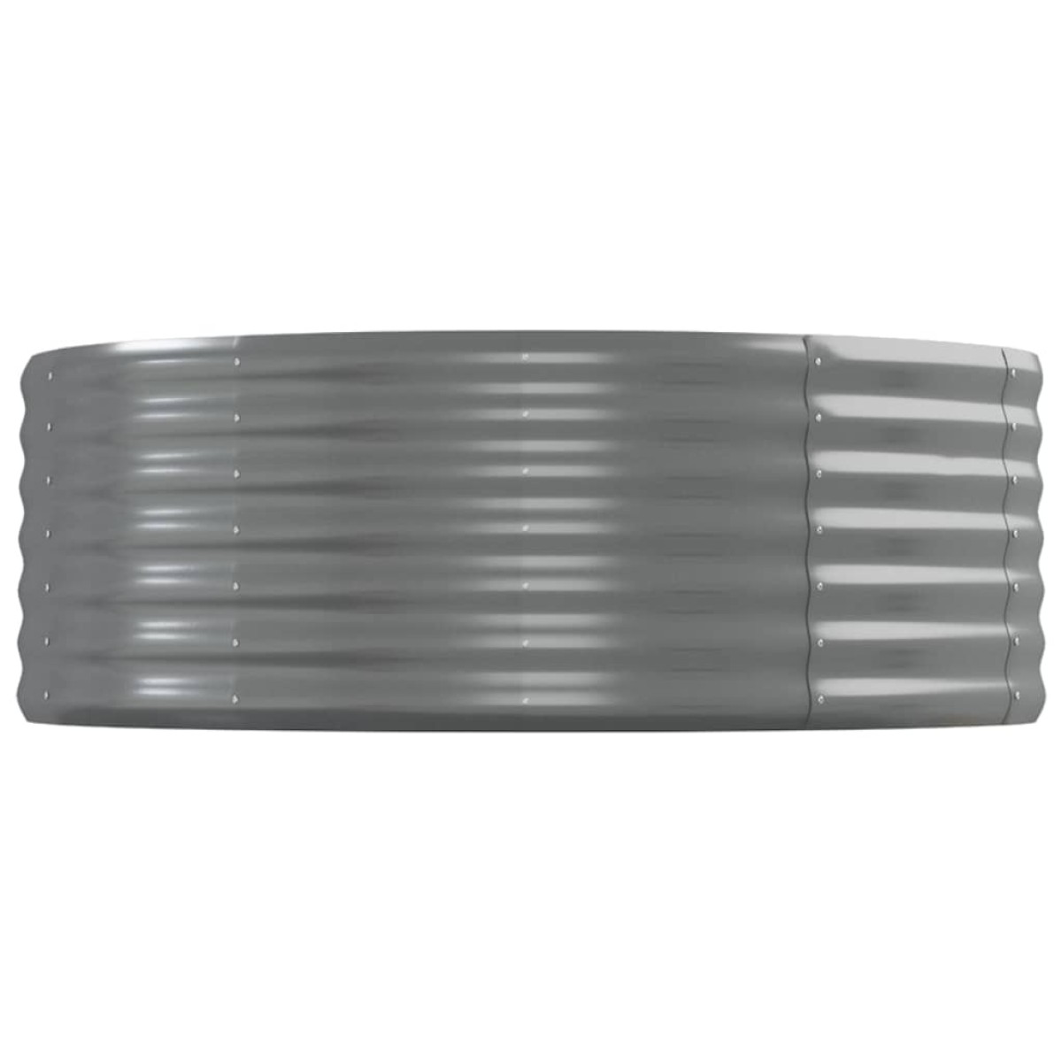 vidaXL Ζαρντινιέρα Γκρι 544x100x36 εκ. Ατσάλι με Ηλεκτρ. Βαφή Πούδρας