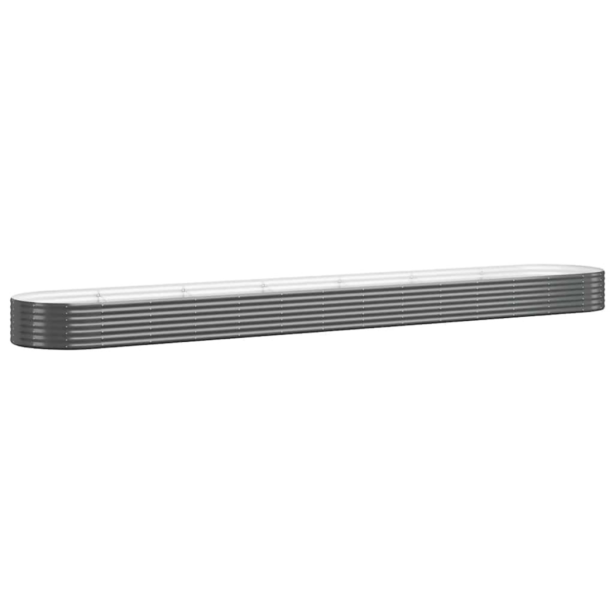 vidaXL Ζαρντινιέρα Ανθρακί 544x100x36εκ Ατσάλι με Ηλεκτρ. Βαφή Πούδρας