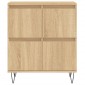 vidaXL Ντουλάπι 3 τεμ. Sonoma Δρυς από Επεξεργασμένο Ξύλο
